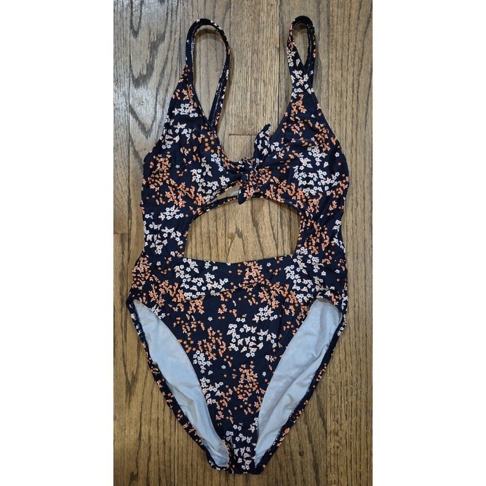 Michael Kors Split-Cut Sexy High-cut One piece Bathingsuit Women's Size 12